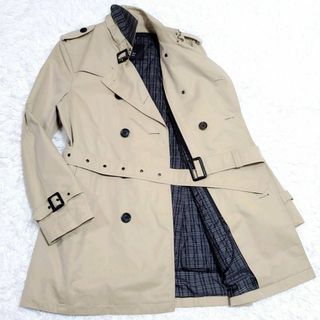 バーバリーブラックレーベル(BURBERRY BLACK LABEL)の極美品 XL バーバリーブラックレーベル トレンチコート ベージュ 中綿ライナー(トレンチコート)