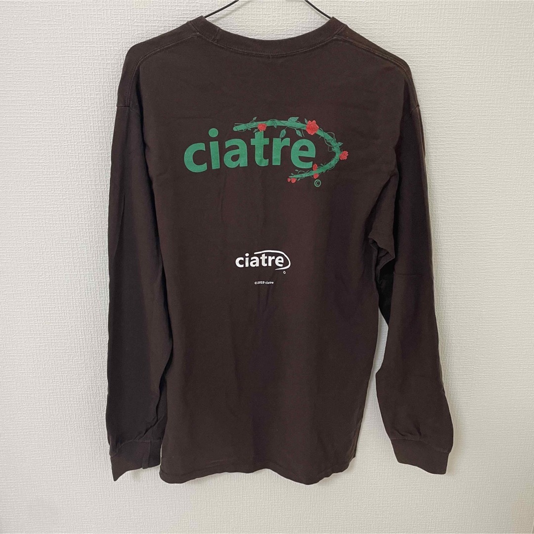 ciatre ブラウン　ロゴロンT メンズのトップス(Tシャツ/カットソー(七分/長袖))の商品写真