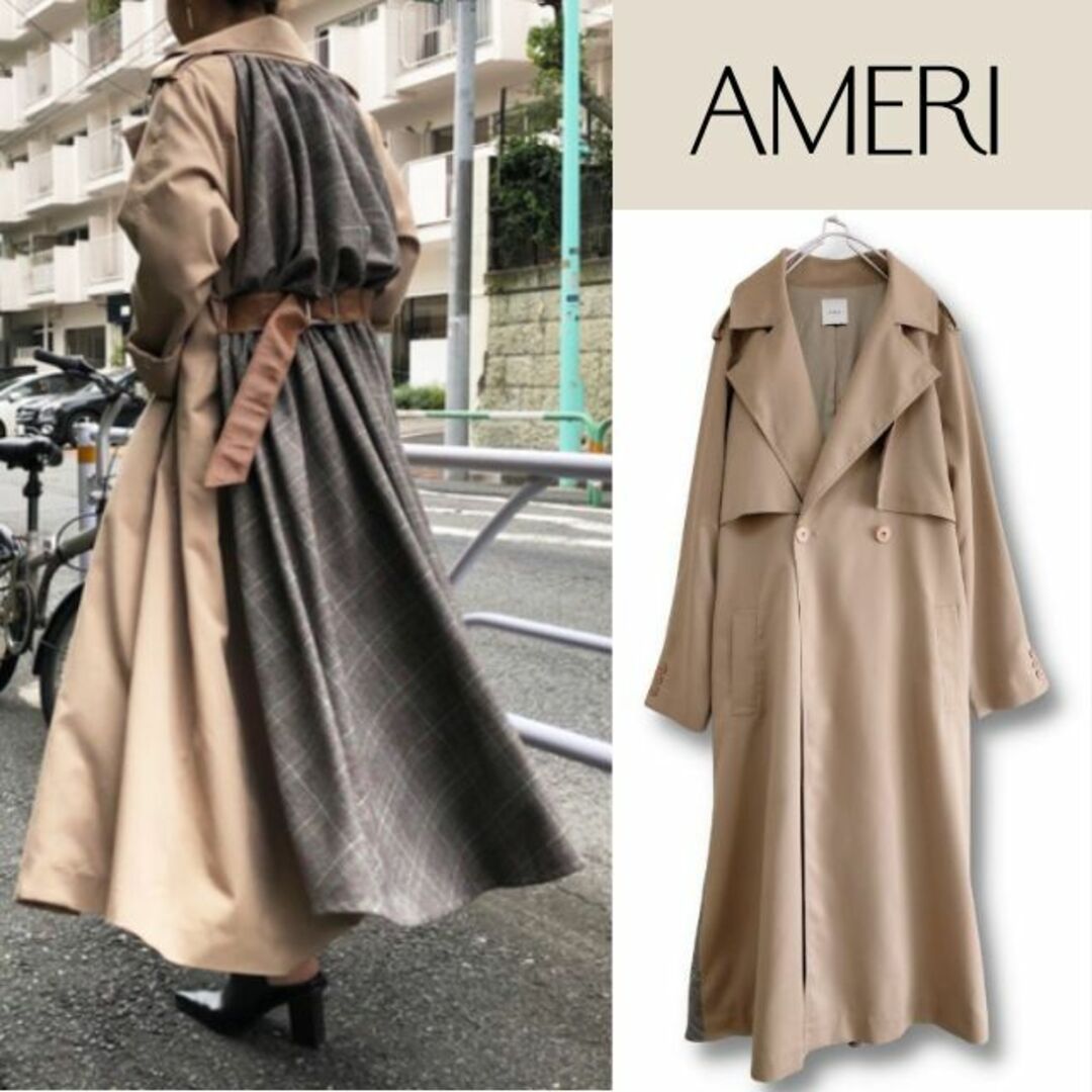 お洒落 アメリヴィンテージ PASS CODE CHECK COAT トレンチコート