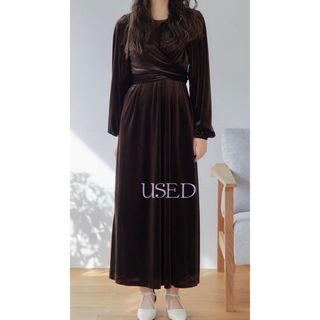 ビームス(BEAMS)のAyla / velvet cross dress(ロングワンピース/マキシワンピース)