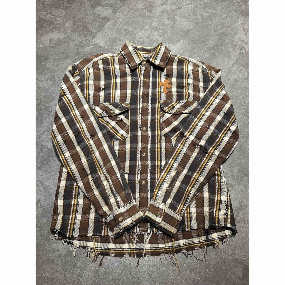 carhartt(カーハート)のREMAKE carhartt flannelshirt XL メンズのトップス(シャツ)の商品写真