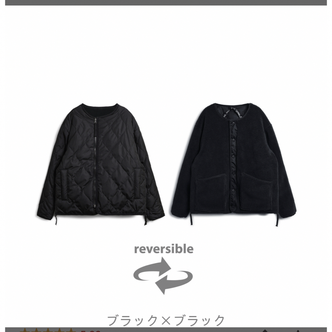 TAION(タイオン)の⭐️新品【TAION】RIVERSIBLE CREW NECK DOWN JKT メンズのジャケット/アウター(ダウンジャケット)の商品写真