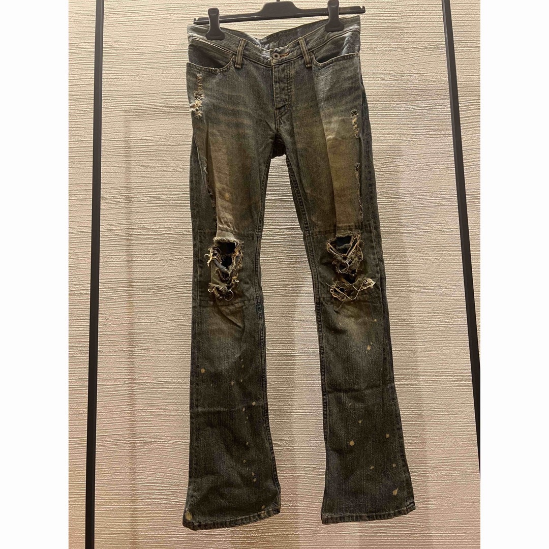 IF SIX WAS NINE(イフシックスワズナイン)の00's Ifsixwasnine Archive MUD MAX denim メンズのパンツ(デニム/ジーンズ)の商品写真