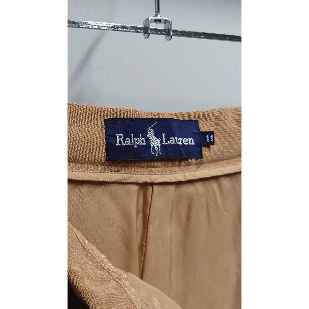 Ralph Lauren(ラルフローレン)の90-00’s Ralph Lauren ウール ロング スカート カーキ レディースのスカート(ロングスカート)の商品写真