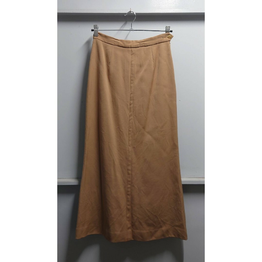 Ralph Lauren(ラルフローレン)の90-00’s Ralph Lauren ウール ロング スカート カーキ レディースのスカート(ロングスカート)の商品写真