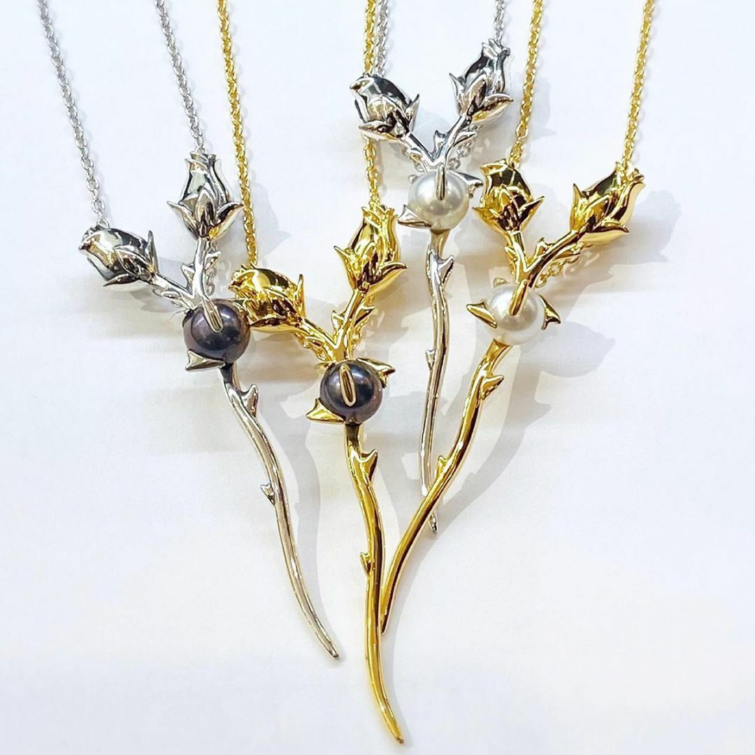 定価7.5万・新品☆ジャスティンデイビス ブラックパール装飾バラ 定価7.5万・新品☆ジャスティンデイビス ブラックパール装飾バラ