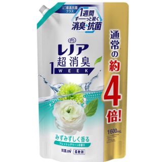 ピーアンドジー(P&G)のレノア 超消臭1WEEK 柔軟剤 フレッシュグリーン 大容量 1,600mL(洗剤/柔軟剤)