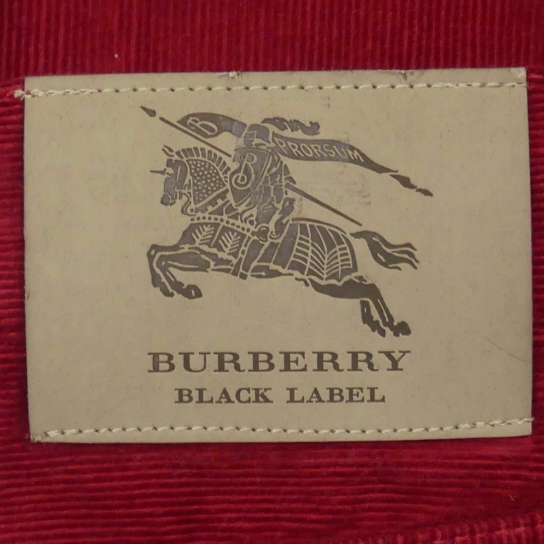 BURBERRY BLACK LABEL(バーバリーブラックレーベル)の廃盤 バーバリーブラックレーベル コーデュロイパンツ W34 赤 JJ724 メンズのパンツ(その他)の商品写真
