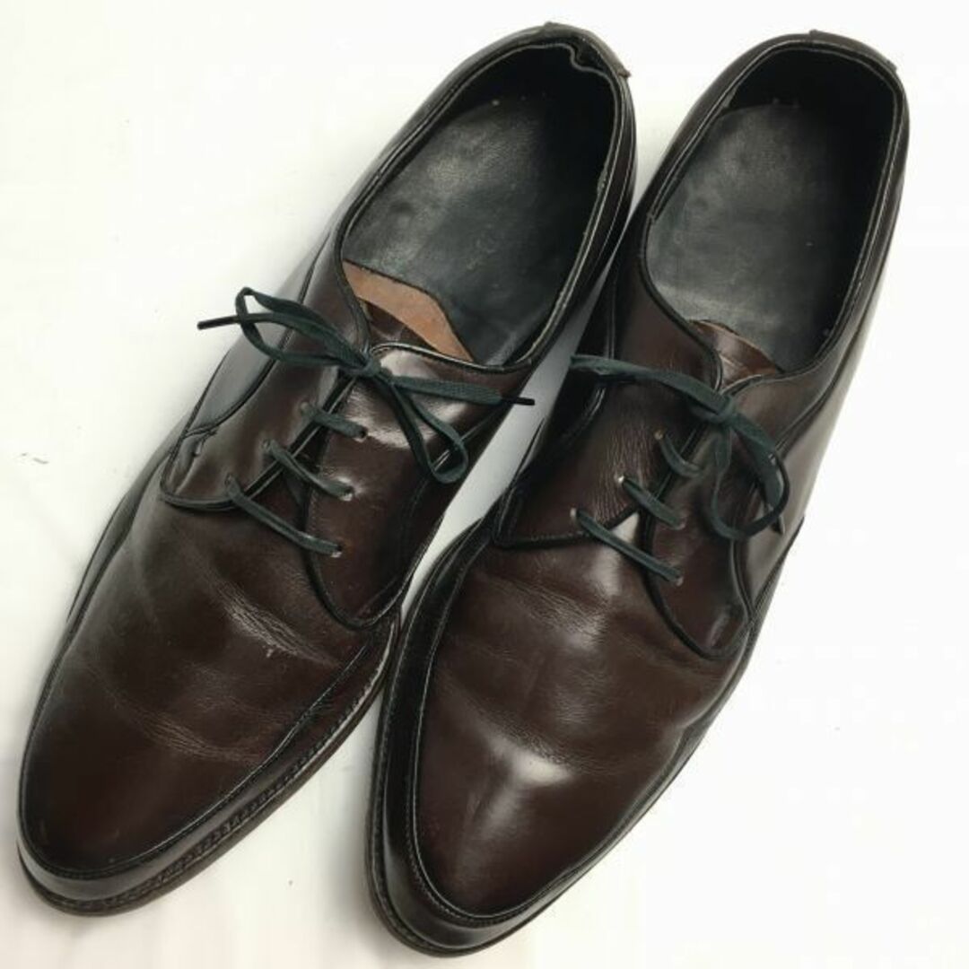 試着交換OK！50-60年代?　希少ビンテージ/Vintage 　 the RAND shoe　Uチップ　サービスシューズ　ダークブラウン/茶/BROWN〉size10.5　28.0-28.5/メンズ/菅NO.WZB-183 #BUZZBERG　-WZB-183-5thBAZZBERGgt