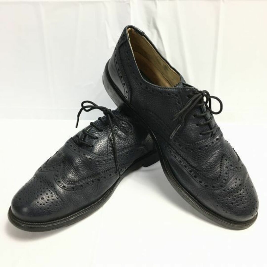 Will Rester　欧州 Vintage/ビンテージ　フルブローグ　ウイングチップ　ビジネスシューズ〈黒/BLACK/ブラック〉　サイズ27.0-28.0相当　管NO.ZE-88 #BUZZBERG　-ZE-88-5thBAZZBERGgt