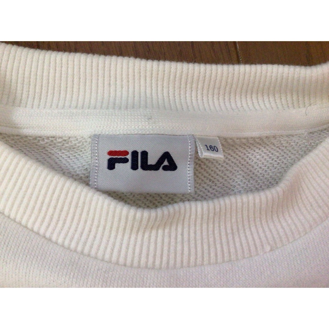 FILA(フィラ)の　FILA トレーナー　160cm キッズ/ベビー/マタニティのキッズ服女の子用(90cm~)(Tシャツ/カットソー)の商品写真