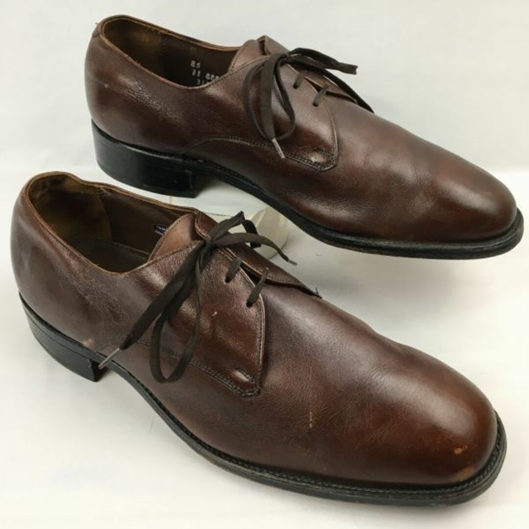 BAZZBERGgt1980年代前後?　Vintage/ビンテージ　FLORSHEIM/フローシャイム　Flexibles　プレーントゥ　茶　ブラウン　サイズ11EEE　29.0程度　管NO.ZH-61 #BUZZBERG　-ZH-61-5th