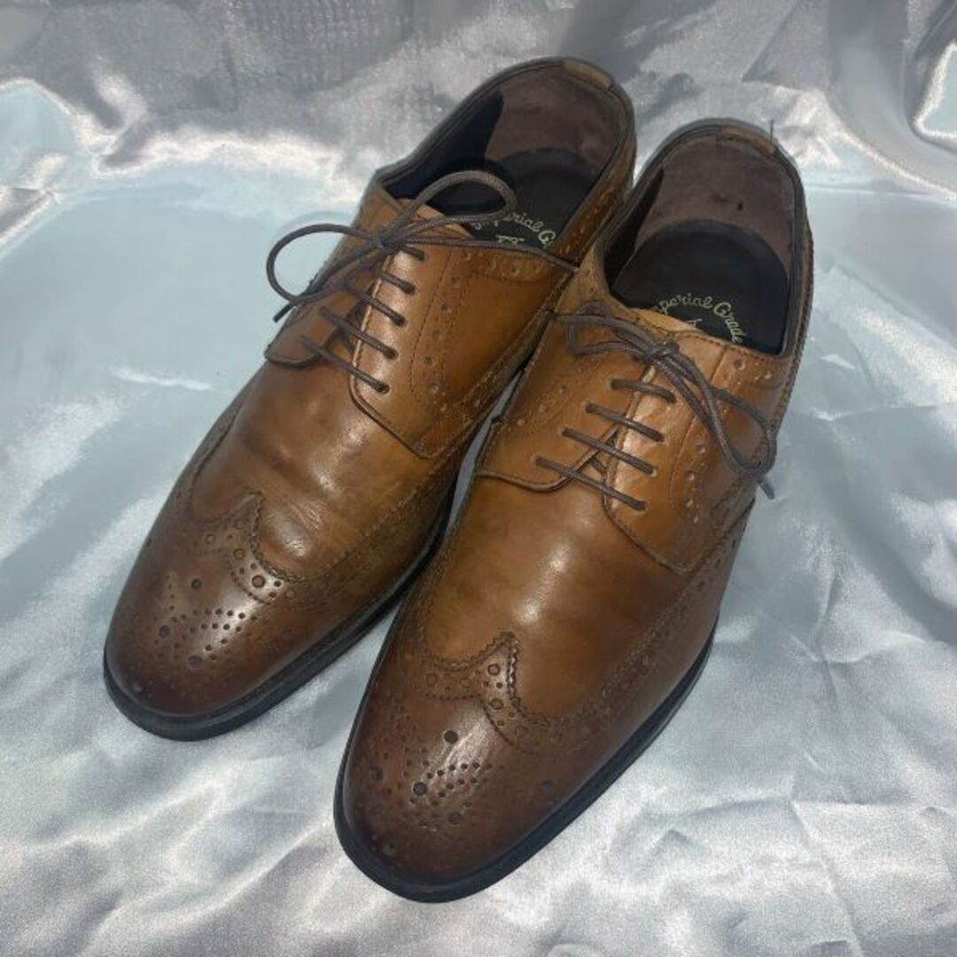 靴/シューズリーガル REGAL ビジネスシューズ ウイングチップ クムガンモデル 25.0 茶色 ブラウン ◆is1-22 #BUZZBERG　-is1-22-5th