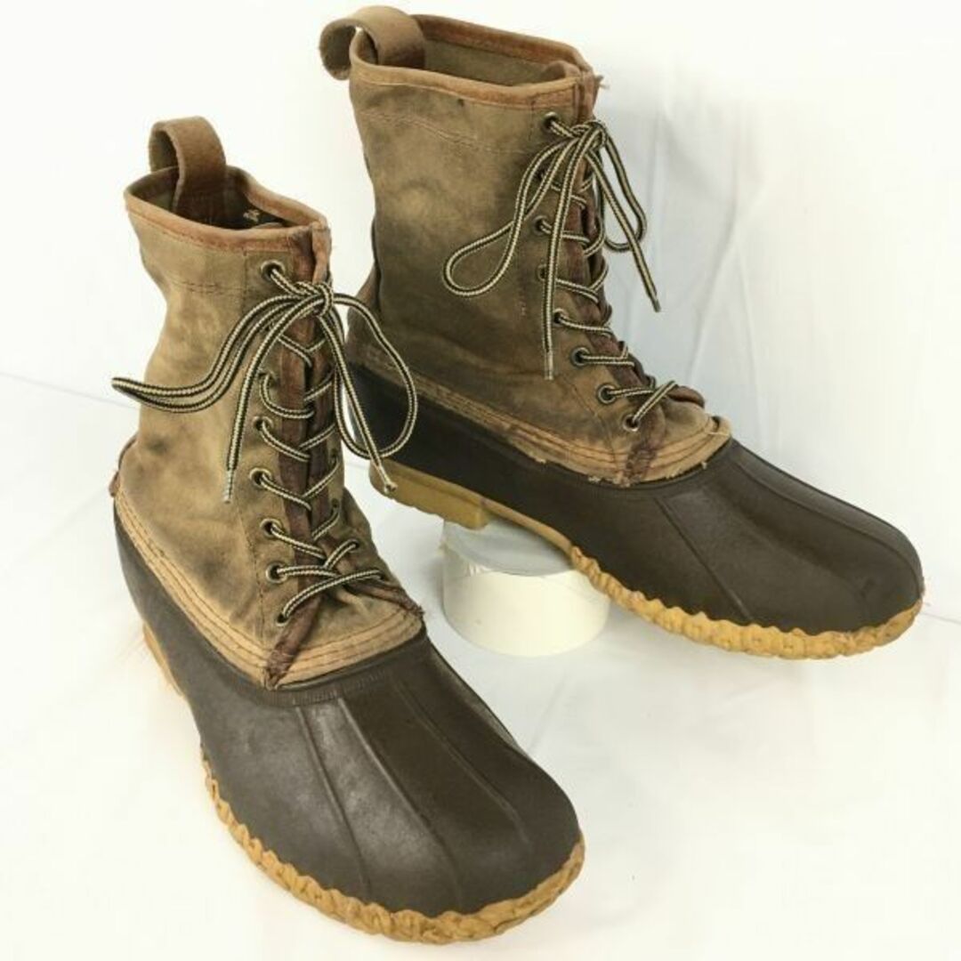 BAZZBERGgt80s以前?USA製ビンテージ/Vintage 　L.L.BEAN　ビーンブーツ　size10M　27.5-28.0〈ブラウン/茶/BROWN〉スノーブーツ　ハンティングブーツ　管No.V18 #BUZZBERG　-V18-5th