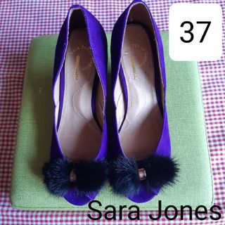 サラジョーンズロンドン(Sara Jones London)のサラジョーンズ Sara Jones パンプス 紫 パンプス ウェッジソール(ハイヒール/パンプス)