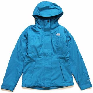 ザノースフェイス(THE NORTH FACE)のTHE NORTH FACEノースフェイス HYVENT ソフトシェルライナー付き ナイロンパーカー 青 W-XS★ジャケット アウトドア キャンプ ロゴ(ナイロンジャケット)