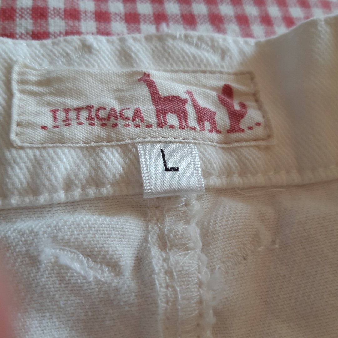 titicaca(チチカカ)のチチカカ TITICACA スカート ロング デニム 新品 L 白 ホワイト レディースのスカート(ロングスカート)の商品写真