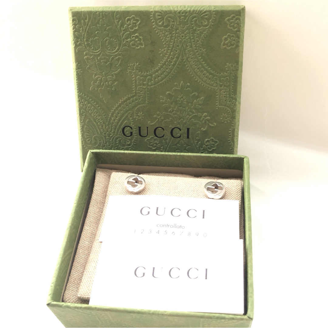 Gucci(グッチ)の【中古全国送料無料】GUCCI グッチ インターロッキングG ピアス SV925 レディースのアクセサリー(ピアス)の商品写真