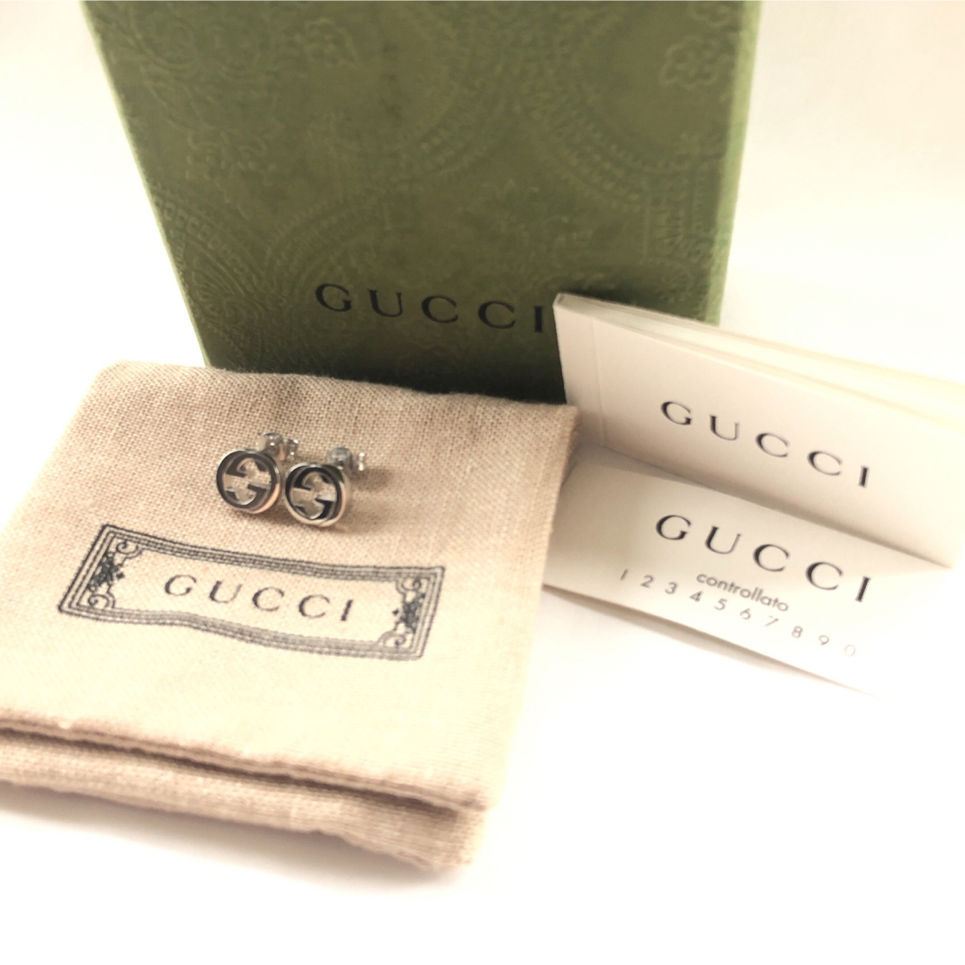 Gucci(グッチ)の【中古全国送料無料】GUCCI グッチ インターロッキングG ピアス SV925 レディースのアクセサリー(ピアス)の商品写真