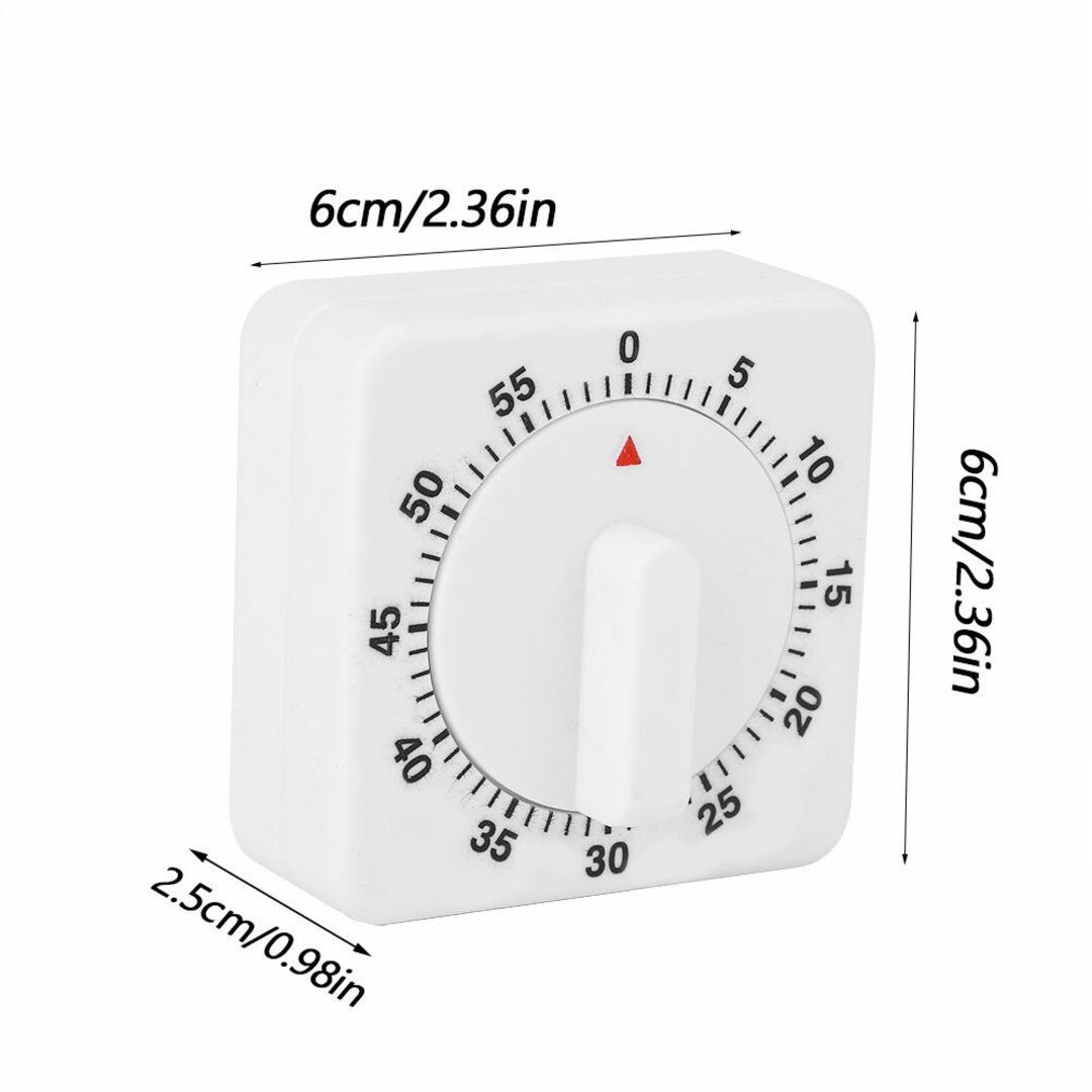 【新着商品】キッチンタイマー 60分 時間管理 タイムタイマー 幼児教育 学習用 インテリア/住まい/日用品のキッチン/食器(調理道具/製菓道具)の商品写真