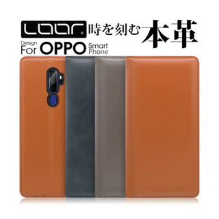 OPPO Reno10 Pro ケース　カバー　手帳型　本革　レザー　オレンジ(Androidケース)