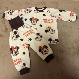 ディズニー(Disney)のDisney baby ミッキー ミニー もこもこ パジャマ 90(パジャマ)