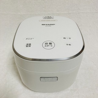 シャープ(SHARP)の美品シャープ3号炊き炊飯器KS-CF05A   2019年製(炊飯器)