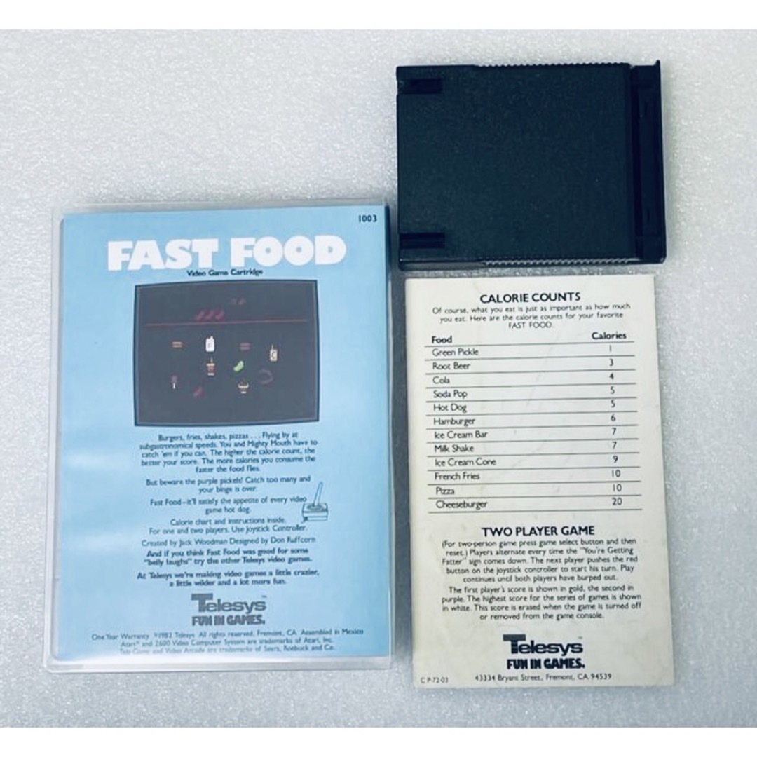 FAST FOOD [ATARI2600] エンタメ/ホビーのゲームソフト/ゲーム機本体(家庭用ゲームソフト)の商品写真