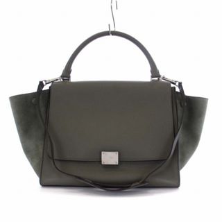 セリーヌ(celine)のセリーヌ トラペーズ 2way ハンドバッグ ショルダーバッグ レザー スエード(ハンドバッグ)