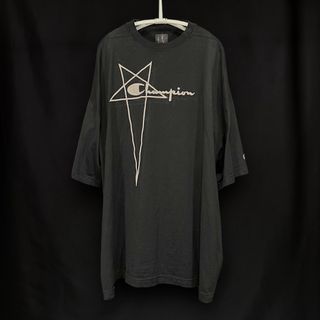 リックオウエンス ×チャンピオン 23ss ロゴ刺繍トミーTシャツ メンズ S