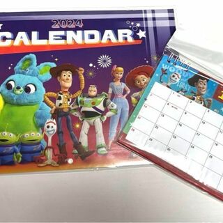 ディズニー(Disney)のディズニー ピクサー トイストーリー 2024壁かけカレンダー 卓上カレンダー(カレンダー/スケジュール)
