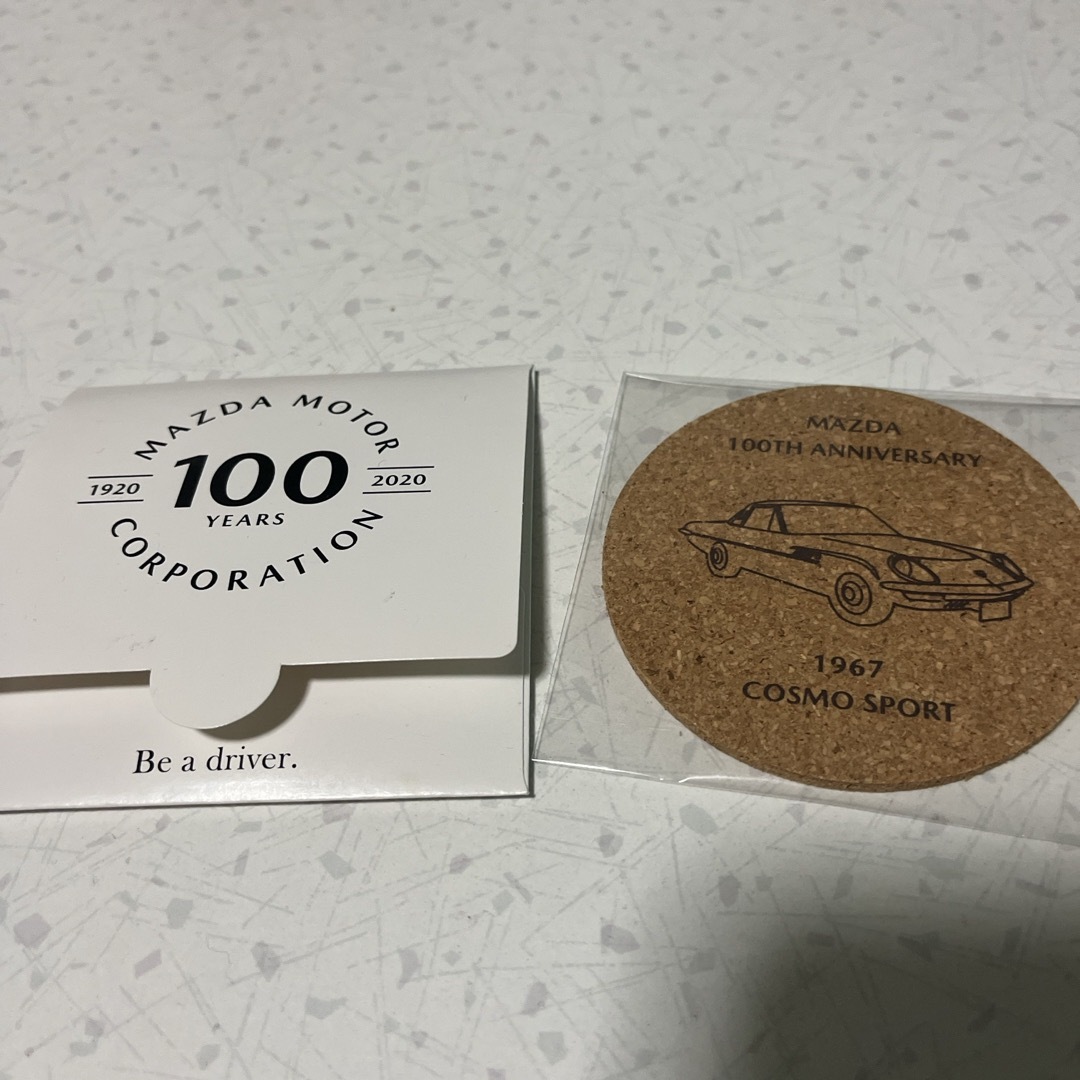 マツダ(マツダ)のマツダ100周年記念コースター スポーツ/アウトドアの野球(記念品/関連グッズ)の商品写真