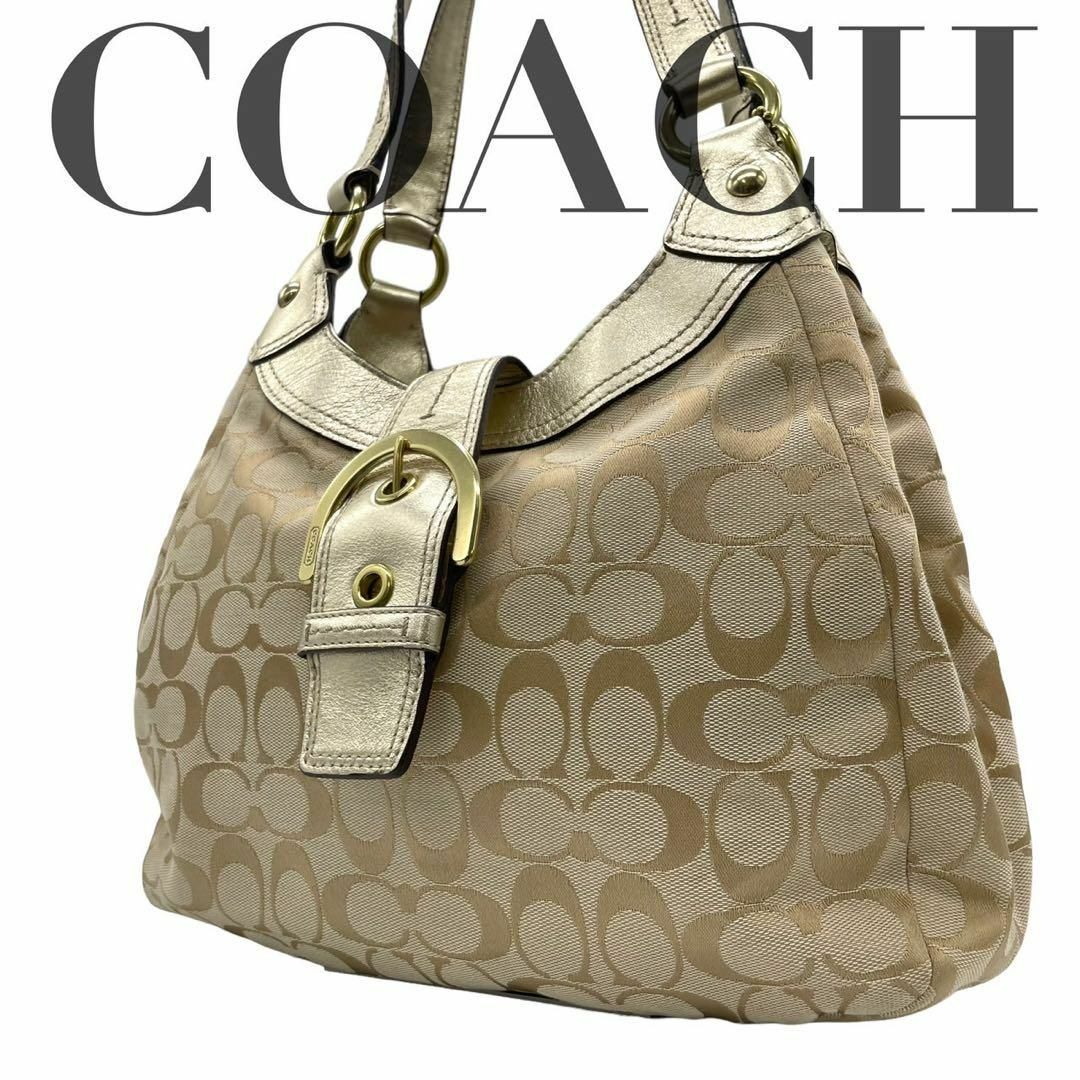 COACH コーチ　F17094 ショルダーバッグ　シグネチャー　キャンバスリンクのコーチ