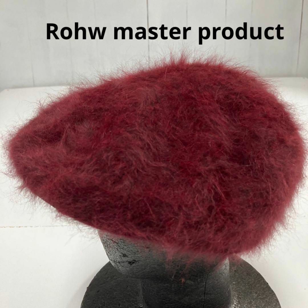 Rohw master product ハンチング　アンゴラ　ファー　古着 レディースの帽子(ハンチング/ベレー帽)の商品写真