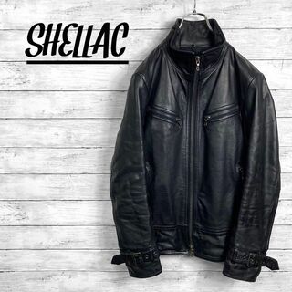 シェラック(SHELLAC)のシェラック シングルライダースジャケット カウレザージャケット 牛革 44サイズ(レザージャケット)