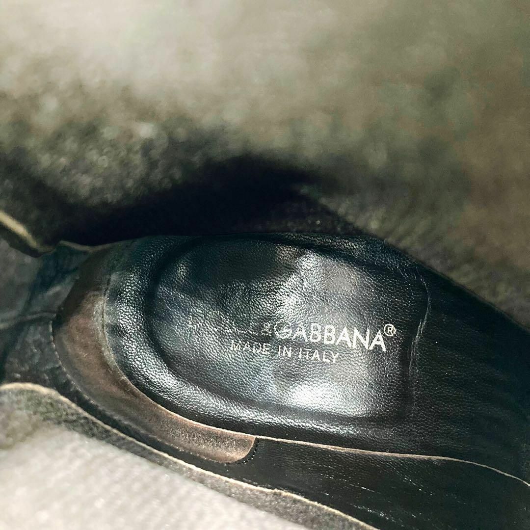DOLCE&GABBANA(ドルチェアンドガッバーナ)のドルチェアンドガッバーナ ウィングチップ サイドゴアブーツ 7サイズ メンズの靴/シューズ(ブーツ)の商品写真