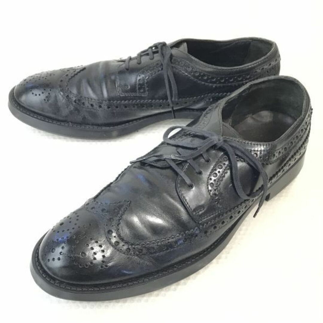 90s?★トッズ/TOD'S★本革/ウイングチップ【26.5-27.0/Mens size -8/黒/BLACK】ビジネス/dress shoes/wing tip◆bi-107 #BUZZBERG　-bi-107-5th90sトッズTOD