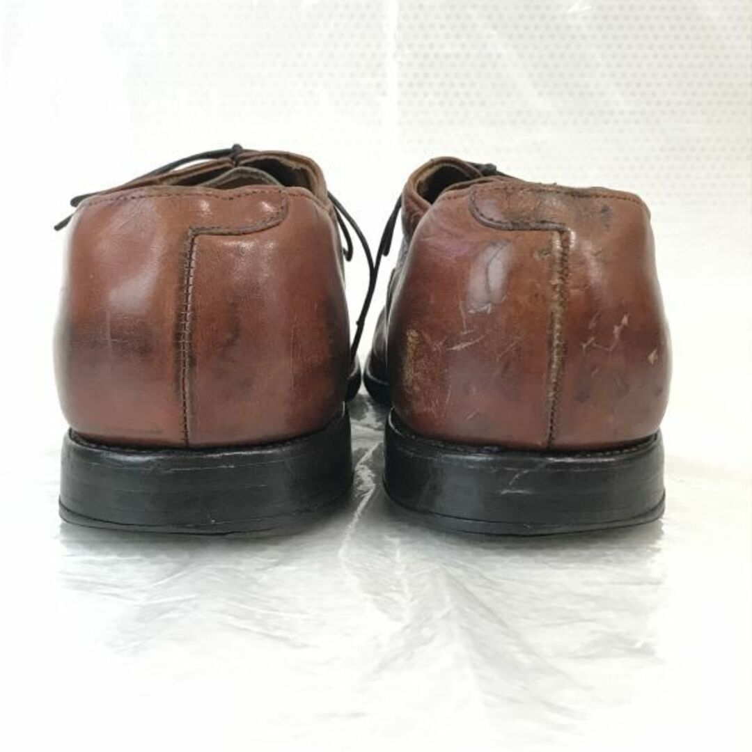 USA製★アレンエドモンズ/Allen Edmonds/Byron★本革/グッドイヤー製法/パンチドキャップトウ【9.5D/27.0-27.5/茶/BROWN】内羽根式◆bJ-86 BUZZBERGbJ-86-a-5th靴/シューズ