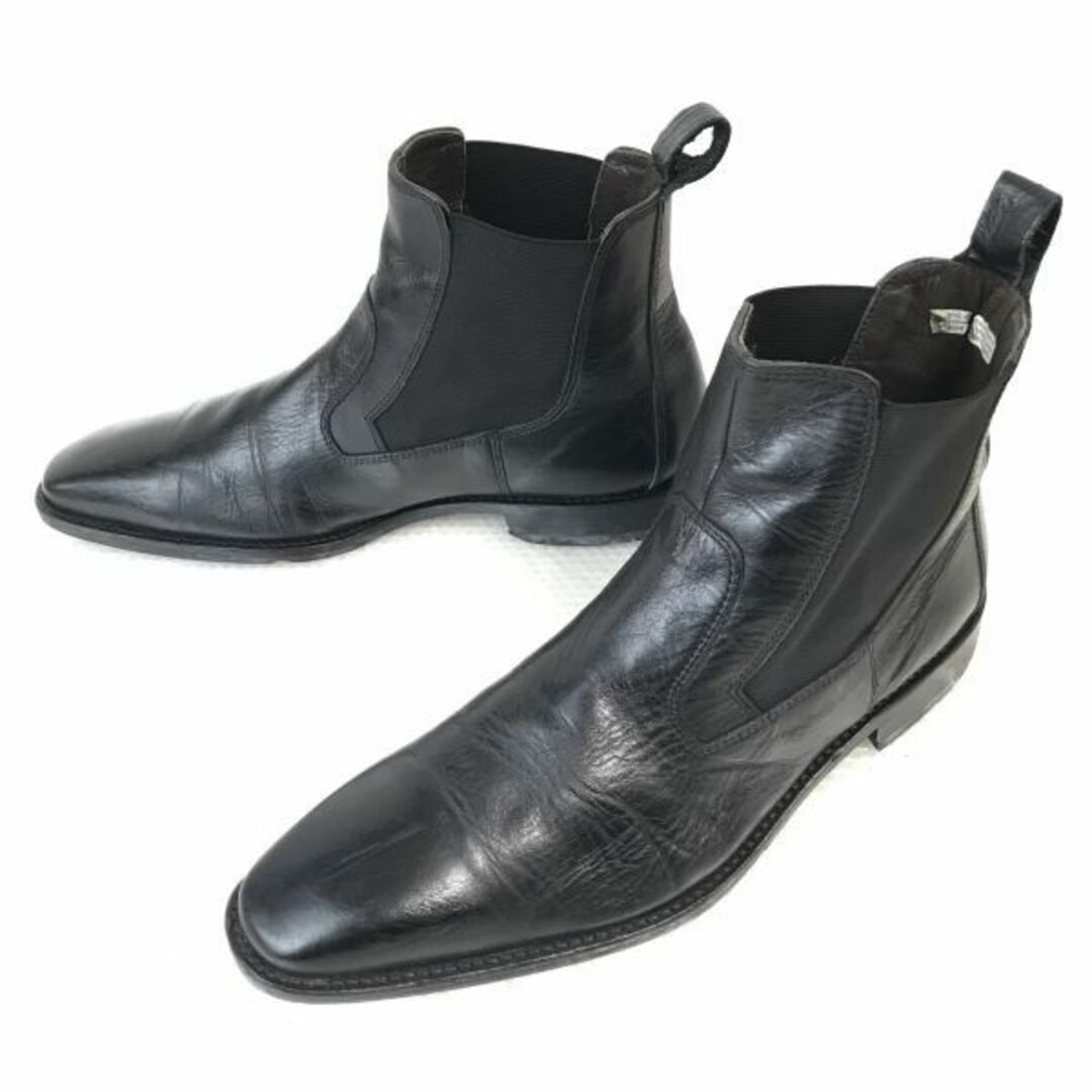 ドイツ製★Lloyd/ロイド★本革/サイドゴアブーツ【7F/25.5/黒/BLACK】ショートブーツ/Shoes◆bWB94-21　#BUZZBERG　-bWB94-21-5th約15ｃｍヒール丈