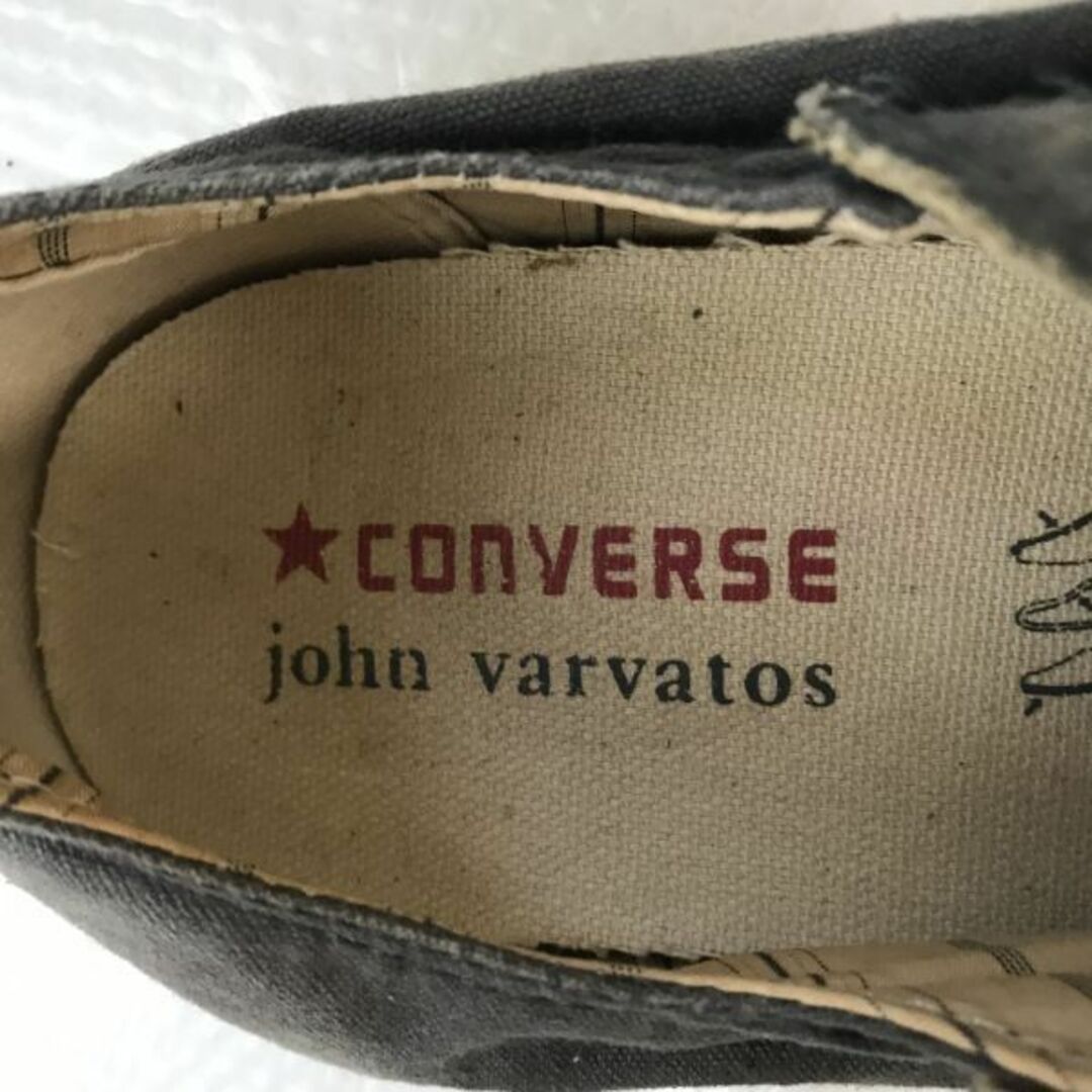 状態ランク限定希少品★CONVERSE x JOHN VARVATOS SLIP ON★ジョンバルバトス/スリッポンシューズ/スニーカー【US9/27.5/グレー】trainers◇bQ-377 #BUZZBERG　-bQ-377-5th