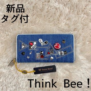 新品タグ付　thinkbee！　シンクビー　デニム　ハート　長財布