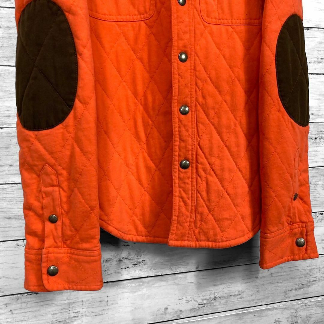 POLO RALPH LAUREN(ポロラルフローレン)のポロラルフローレン キルティング中綿 シャツジャケット オレンジ XSサイズ メンズのトップス(シャツ)の商品写真
