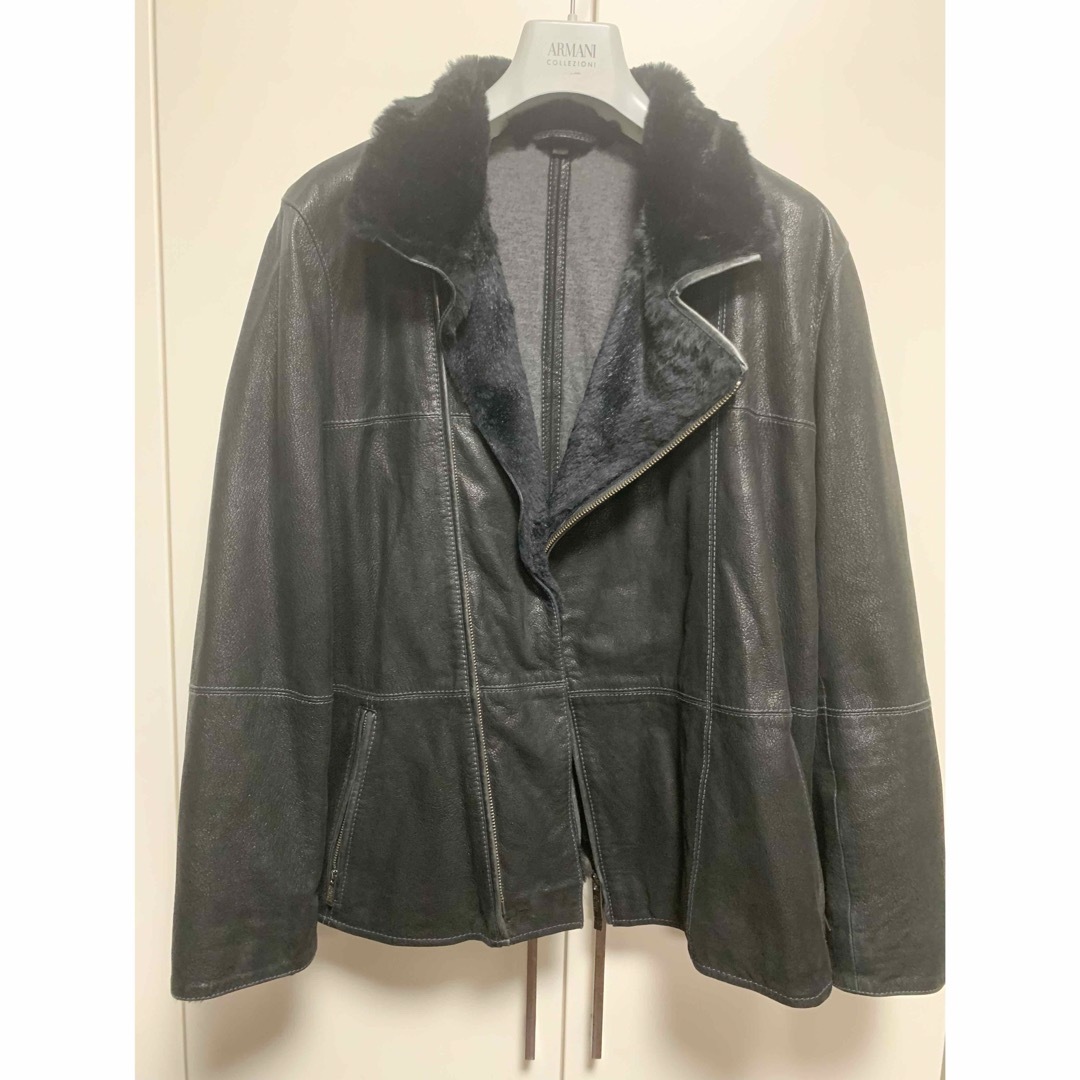 ARMANI COLLEZIONI(アルマーニ コレツィオーニ)の【新品】★大特価★ARMANI COLLEZIONIレーザーライダース メンズのジャケット/アウター(レザージャケット)の商品写真