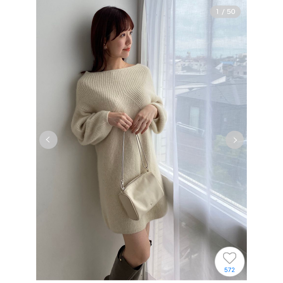 新品未使用タグ付き SNIDEL ラクーンミニニットワンピース 新品未使用タグ付き SNIDEL ラクーンミニニットワンピース