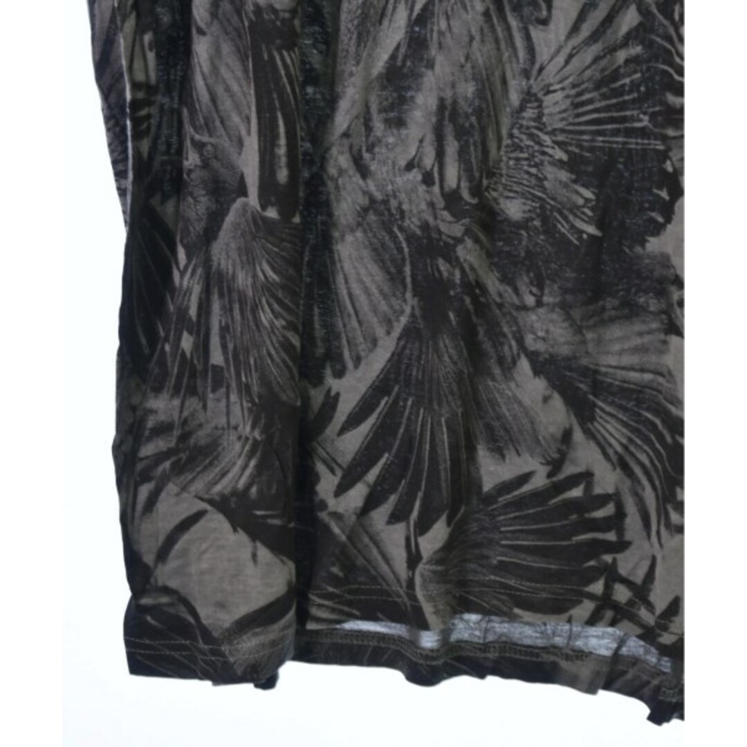 DIESEL(ディーゼル)のDIESEL ディーゼル Tシャツ・カットソー XS グレーx黒(総柄) 【古着】【中古】 レディースのトップス(カットソー(半袖/袖なし))の商品写真