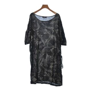 ディーゼル(DIESEL)のDIESEL ディーゼル Tシャツ・カットソー XS グレーx黒(総柄) 【古着】【中古】(カットソー(半袖/袖なし))