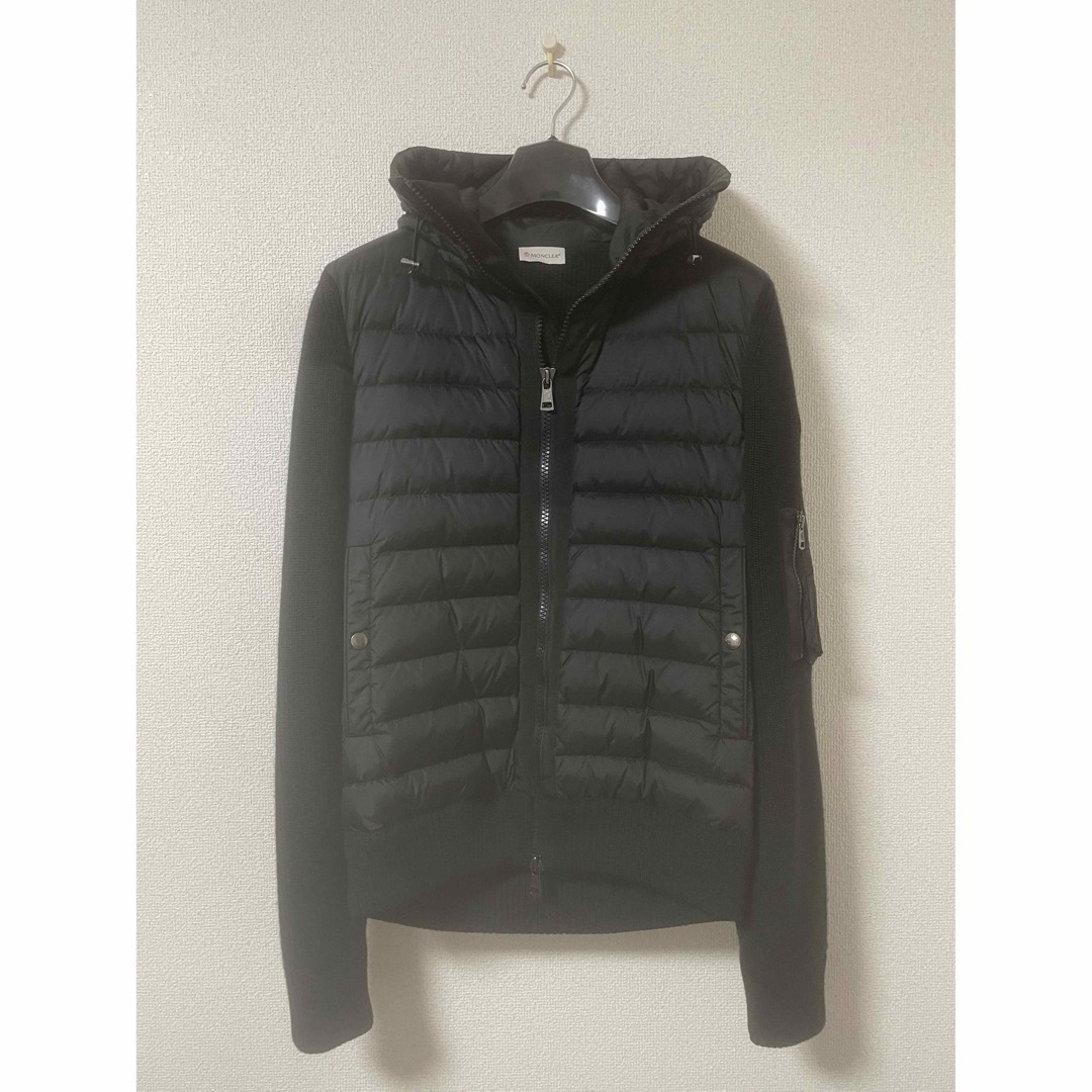 【状態良】MONCLER メンズ ニット カーディガントリコット アウター袖丈71cm