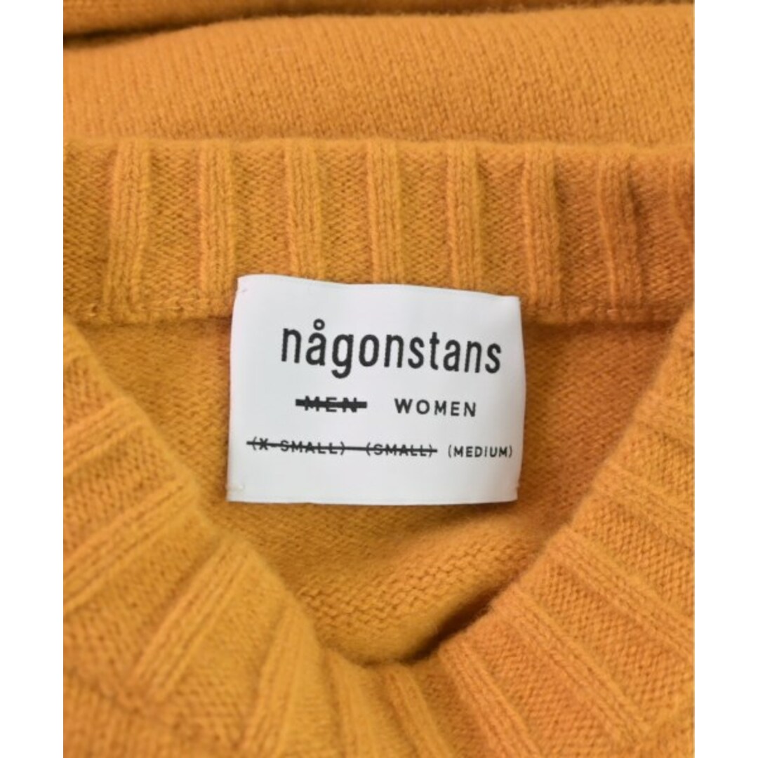 nagonstans(ナゴンスタンス)のnagonstans ナゴンスタンス ニット・セーター M オレンジ 【古着】【中古】 レディースのトップス(ニット/セーター)の商品写真