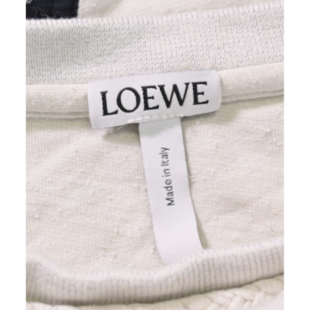 LOEWE(ロエベ)のLOEWE ロエベ Tシャツ・カットソー M オフホワイトx紺(総柄) 【古着】【中古】 レディースのトップス(カットソー(半袖/袖なし))の商品写真