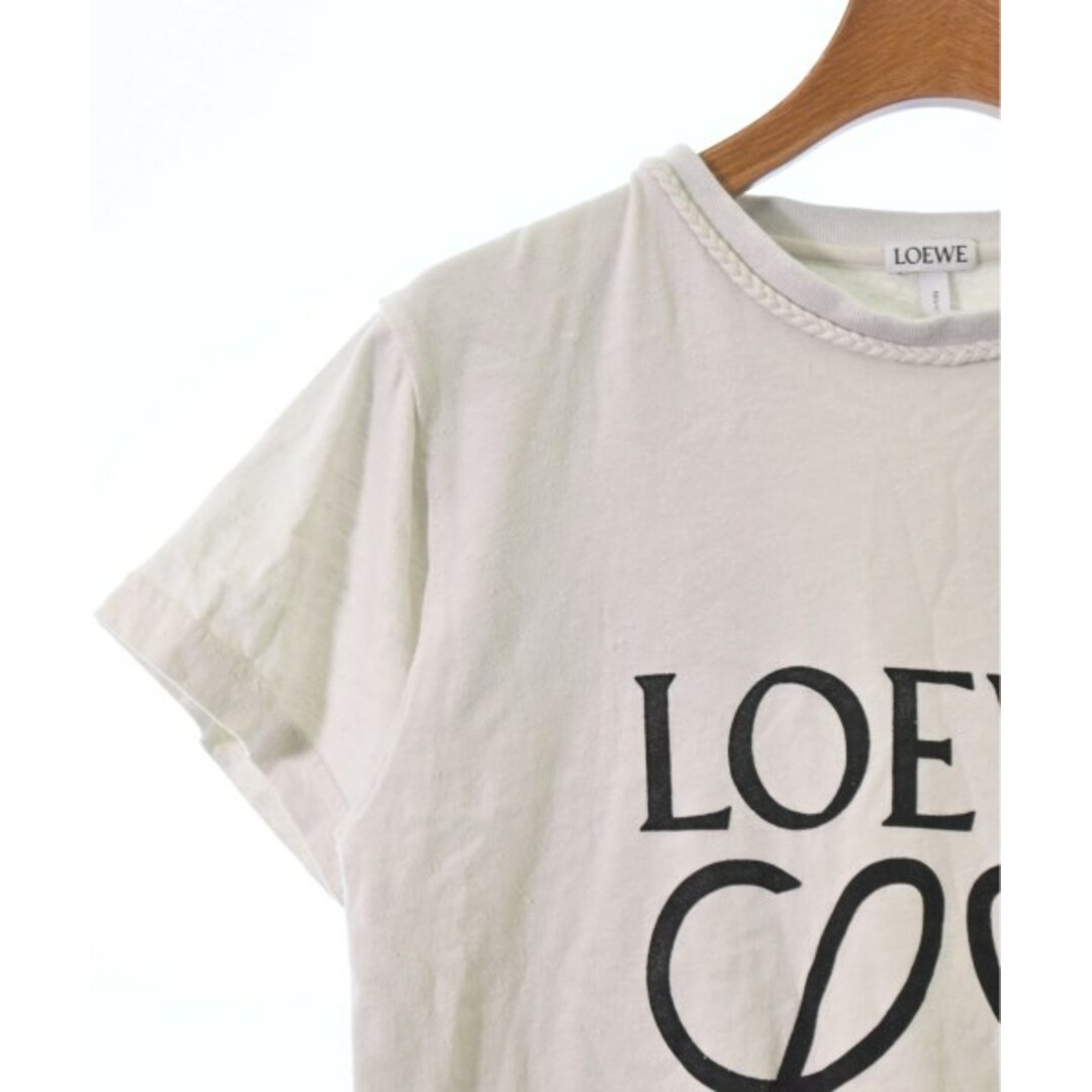 LOEWE(ロエベ)のLOEWE ロエベ Tシャツ・カットソー M オフホワイトx紺(総柄) 【古着】【中古】 レディースのトップス(カットソー(半袖/袖なし))の商品写真